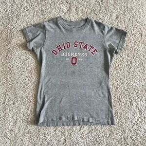 gray Ohio State Buckeyes baby tee